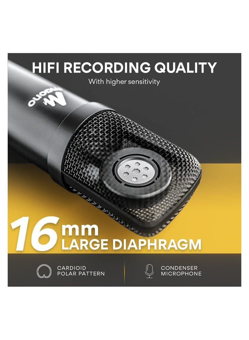 Maono AU-A04 USB Microphone, MAONO  Plug & Play PC Computer Podcast Condenser Cardioid Metal Mic Kit with Professional Sound Chipset for Recording, Gaming, Singing, YouTube - Image 3